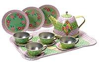 Algopix Similar Product 13 - Schylling Children's Tin Tea Set