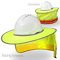 Algopix Similar Product 15 - Hard Hat Sun Shield  High Visibility
