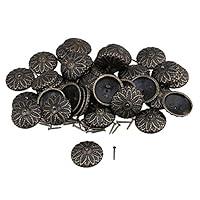 Algopix Similar Product 4 - Yibuy 50pcs Bronze Wood Furniture Nails