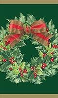 Algopix Similar Product 8 - Caspari Entertaining Holly Wreath