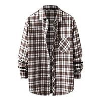 Algopix Similar Product 7 - Button Up Shirt Men Long Sleeve Striped