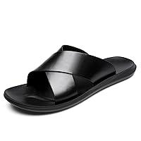 Algopix Similar Product 12 - Abborora Men Cross Slide Sandals Slip