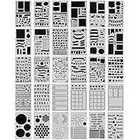 Algopix Similar Product 4 - 30 PCS Journal Stencils Planner