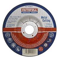 Algopix Similar Product 1 - Faithfull Cut Off Disc  Metal Depr