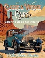 Algopix Similar Product 3 - Classic and Vintage Cars Coloring Book