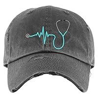 Algopix Similar Product 18 - Stethoscope Hat  Distressed Baseball
