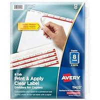 Algopix Similar Product 14 - Avery 8 Tab Dividers for 3 Ring Binder