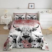 Algopix Similar Product 10 - Erosebridal Highland Cow Print