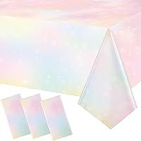 Algopix Similar Product 14 - Riakrum Pastel Rainbow Tablecloths