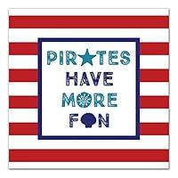 Algopix Similar Product 8 - Pirates Have More Fun 12x12 Canvas Wall