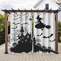 Algopix Similar Product 2 - Halloween Outdoor Curtains for Patio