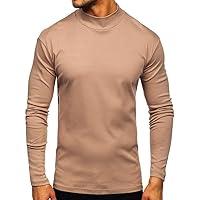 Algopix Similar Product 7 - Mens Fashion Mock Turtleneck TShirts