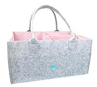 Algopix Similar Product 14 - Baby Diaper Caddy Organizer Pink for