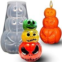 Algopix Similar Product 12 - ZQYSING Halloween Pumpkin Candle Molds