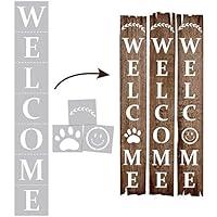 Algopix Similar Product 10 - Welcome Stencil Stencils for Painting