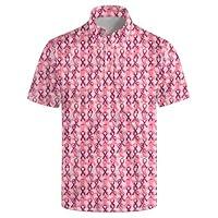 Algopix Similar Product 8 - Qoekrfu Golf Polo Shirts Pink Breast