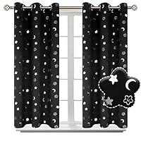 Algopix Similar Product 3 - BGment Moon and Stars Blackout Curtains