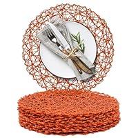 Algopix Similar Product 1 - AHHFSMEI Paper Braided Round Placemats