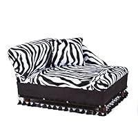 Algopix Similar Product 17 - Keet Mini Chaise Zebra Pet Bed