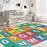 Algopix Similar Product 9 - RUGROOM Puzzle ABC Kids Carpet Alphabet