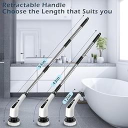 Electric Spin Scrubber,Cordless Cleaning Brush For Shower Bathroom