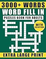 Algopix Similar Product 18 - Extra Large Print Word Fill In Puzzles
