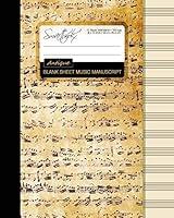 Algopix Similar Product 18 - Blank Sheet Music Music Manuscript