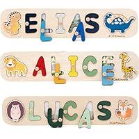 Algopix Similar Product 7 - Baby Personalized Wood Name Puzzle With