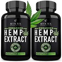 Algopix Similar Product 1 - 2 Pack  240 Pills Hemp Oil Capsules