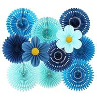 Algopix Similar Product 13 - zilue Hanging Yellow Paper Fans