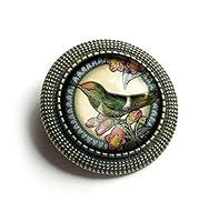 Algopix Similar Product 18 - Hummingbird On Rose Glass And Brass