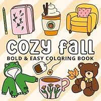 Algopix Similar Product 18 - Cozy Fall Bold and Easy Coloring Book