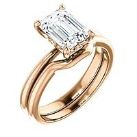 Algopix Similar Product 9 - 10K Solid Rose Gold Handmade Engagement