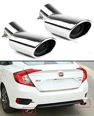 Best Deal for 2 Pcs Stainless Polished Muffler Exhaust Tip