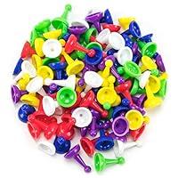 Algopix Similar Product 1 - Brybelly 100 Assorted 25mm Game Pawns