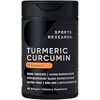 Algopix Similar Product 11 - Sports Research Turmeric Curcumin C3