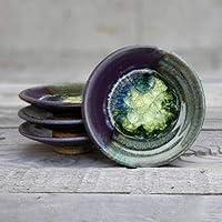 Algopix Similar Product 13 - Geode Ring Dish in Purple  Green