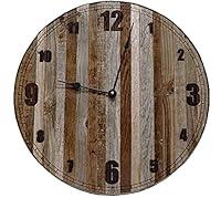 Algopix Similar Product 16 - Country Wall Clock Round Wooden