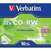 Algopix Similar Product 7 - VERBATIM CD-RW 700MB 8-12X HI SPEED PK10