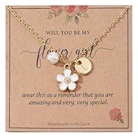 Algopix Similar Product 19 - Flower Girl Proposal Necklace Flower