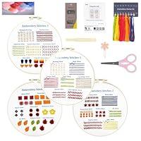 Algopix Similar Product 10 - Enkor 4 Sets Embroidery Kit for