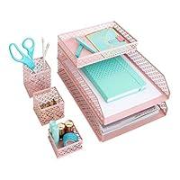Algopix Similar Product 20 - Blu Monaco Office Supplies Pink Desk