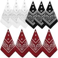 Algopix Similar Product 7 - NACHLYNN 10pcs Paisley Bandanas