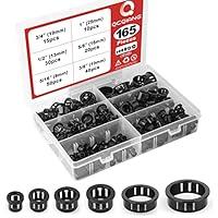 Algopix Similar Product 3 - QCDENG 165PCS Round Cable Snap Bushing