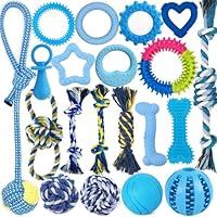 Algopix Similar Product 13 - Beiker 20 Pack Puppy Chew Toys  Blue