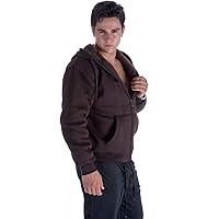 Algopix Similar Product 6 - Leehanton Zip Hoodie Men Sherpa Lined