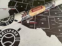 Algopix Similar Product 2 - GeoJango Baseball Stadium Map Poster 