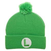 Algopix Similar Product 19 - Bioworld Super Mario Luigi POM Beanie