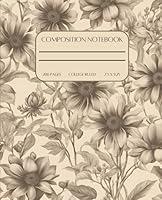 Algopix Similar Product 20 - Composition Notebook Vintage Botanical