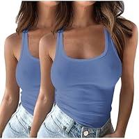 Algopix Similar Product 6 - Womens Sleeveless Tank Top 2 PCS